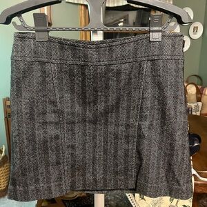 The Limited Classic Black and White Herringbone Skirt